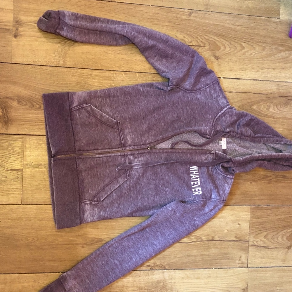 Purple zip up hoodie